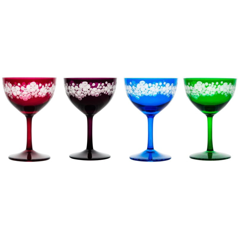 Coloured deals champagne saucers